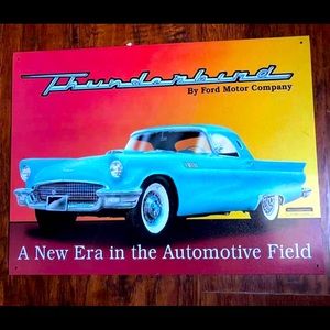 ManCave Thunderbird Car Sign 11x14
